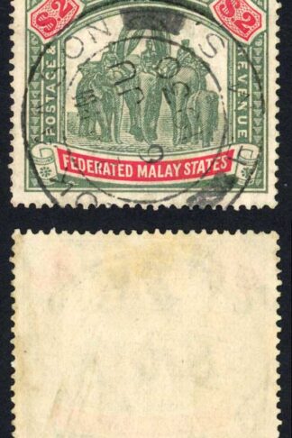 Malay SG78 Two Dollar Green and carmine Cat 110 pounds