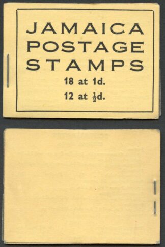 Jamaica SGSB10a 1942 2/- Booklet Cat 110 pounds