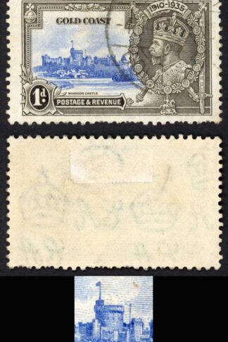 Gold Coast SG113a 1d extra Flagstaff (few short perfs) Cat 130 pounds