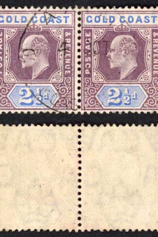 Gold Coast SG52 2 1/2d dull purple and ultramarine wmk Mult CA Cat 170 pounds