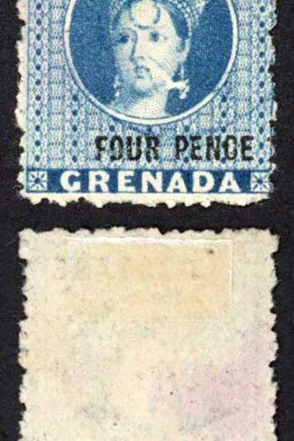 Grenada SG23 4d Wmk large star Printing Flaw to right of face