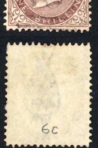 Jamaica SG6c 1/- $ for S wmk Pine Apple Cat 500 Pounds