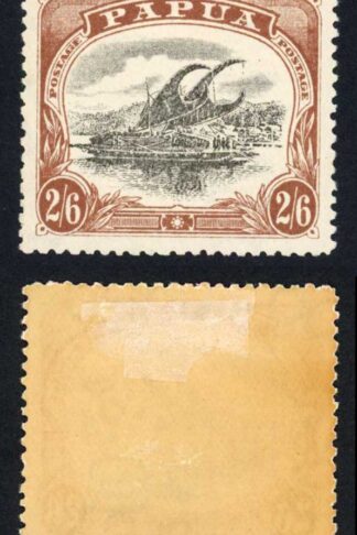 Papua SG83 2/6 Type B Wmk Crown over Double line A (inverted) M/M Cat 60 pounds
