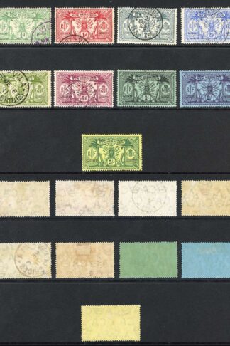 New Hebrides SG18/28 Set of 9 CDS Cat 130 pounds