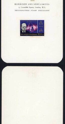New Hebrides SGF130/4 Churchill Set of IMPERF PROOFS Very RARE
