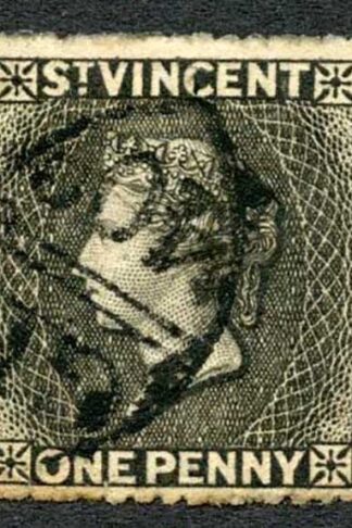 St Vincent SG18 1d with French ship tax mark
