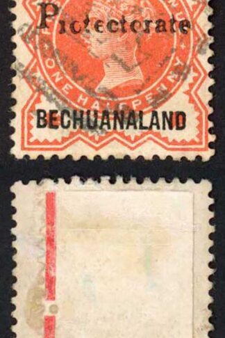 Bechuanaland SG54 1/2d opt Protectorate (upright) Cat 250 pounds