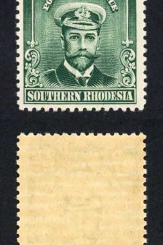 Southern Rhodesia SG1 1/2d Gutter pair with Lower stamp Imperf at top U/M