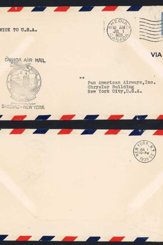 Canada 1939 first flight cover
