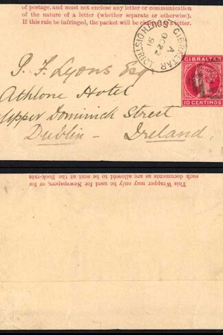 Gibraltar HG7 QV 1d wrapper to Dublin