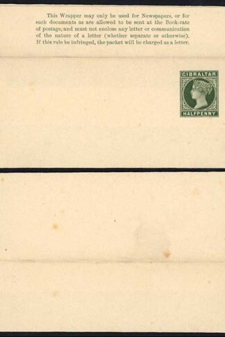 Gibraltar HG2 QV 1/2d Wrapper Mint