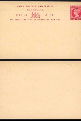 Gibraltar HG22 1d Postcard Mint