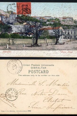 Morocco Agencies / Gibraltar 10c on 1904 postcard