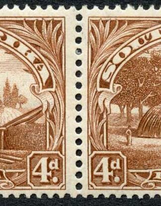 SWA 1927-30 4d brown NO STOP after A SG62a mint c 90 pounds