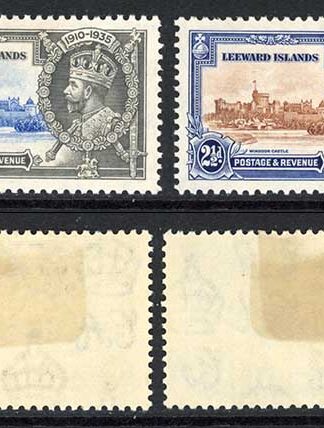 Leeward Is SG88/91 1935 Silver jubilee M/M (hinge remainders) Fresh colour Cat