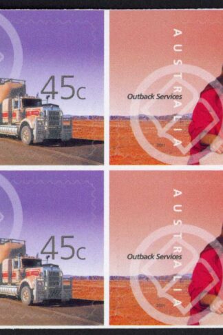 Australia SG2113b 2001 Outback Services Booklet Pane U/M