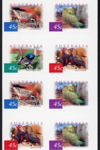 Australia SG2130b 2001 Fauna and Flora (4th series) Desert Birds Booklet pane