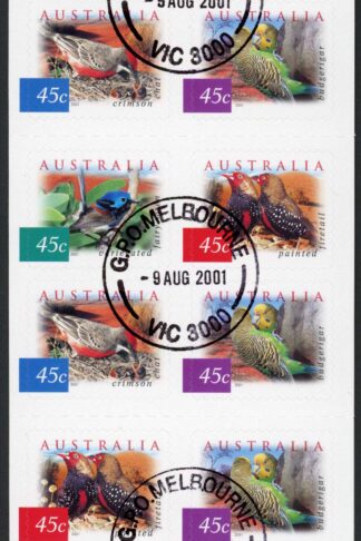 Australia SG2130b 2001 Fauna and Flora Desert Birds Booklet Pane Fine Used