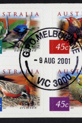 Australia SG2130c 2001 Fauna and Flora Booklet Pane Used