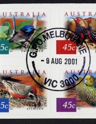 Australia SG2130c 2001 Fauna and Flora Booklet Pane Used