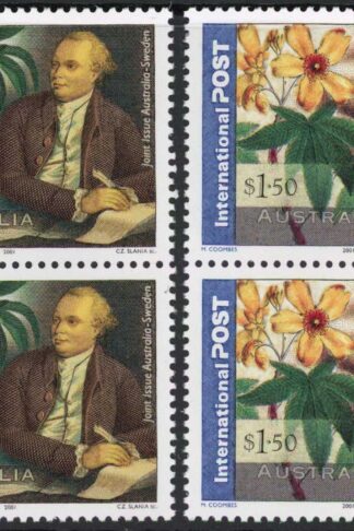 Australia SG2134/35 2001 Daniel Solanders Voyage with Cpt Cook Set U/M