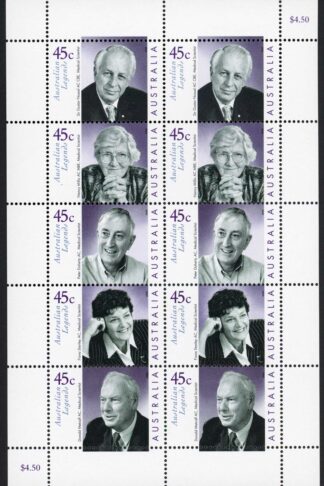 Australia SG2160a 2002 Australian Legends Sheetlet of 10 Stamps U/M