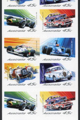 Australia SG2181b 2002 Motor Racing Booklet Pane U/M