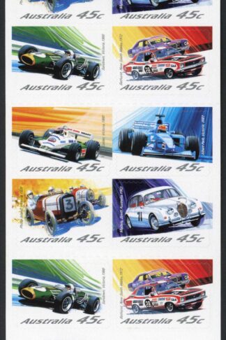 Australia SG2181b 2002 Motor Racing Booklet Pane U/M