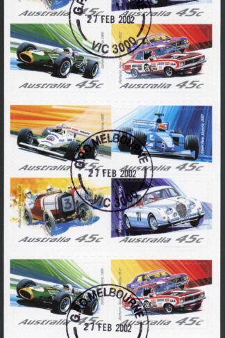 Australia SG2181b 2002 Motor Racing Booklet Pane Used