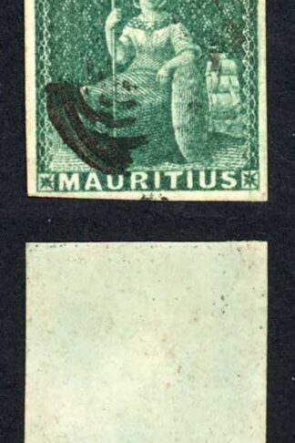 Mauritius SG27 (4d) Green Very Fine used Cat 225 pounds
