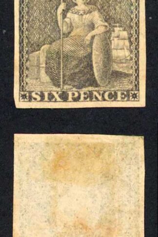 Mauritius SG33 6d Dull purple-slate un-used no gum Cat 48 pounds