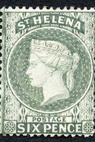 St Helena SG44 6d Grey Wmk Crown CA M/M Cat 48 pounds