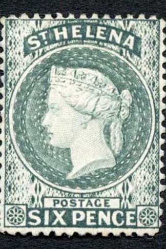 St Helena SG44 6d Grey Wmk Crown CA M/M Cat 48 pounds