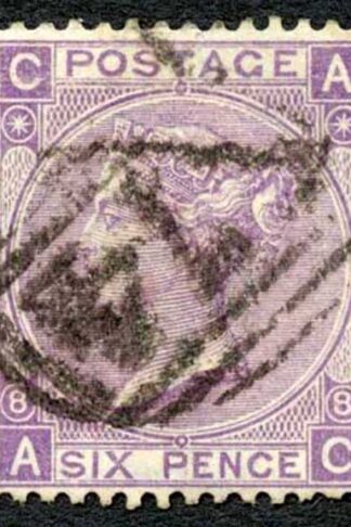 SG108 6d dull violet plate 8 Cat 190 pounds
