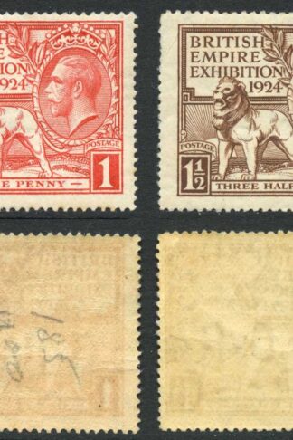 SG430-431 1924 Wembley M/M Cat 25 pounds