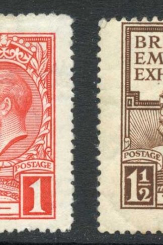 SG430-431 1924 Wembley M/M ( 1 1/2d toned) Cat 25 pounds