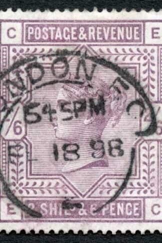 SG178 2/6d Lilac Fine used Cat 160 pounds