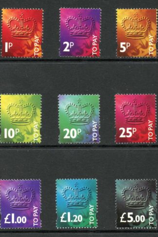 SGD102-110 1p - 5.00 Set of 9 U/M