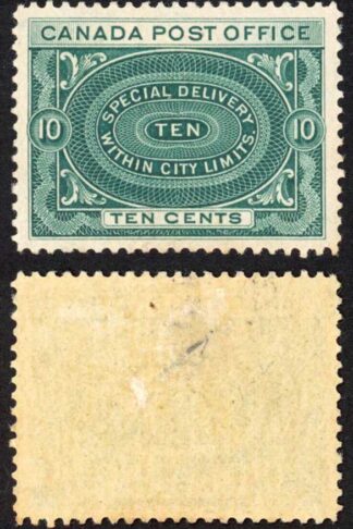 Canada Unitrade E1 10c Blue Green M/M (HM)