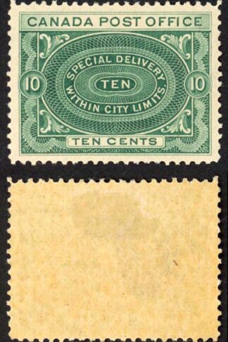 Canada Unitrade E1a 10c Green M/M (HM)