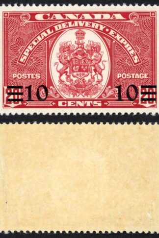 Canada SGS11 10c on 20c Scarlet U/M (MNH) Cat 40++ pounds