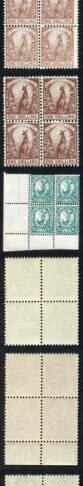 New South Wales SG313/26 set of 13 values Very Fresh in Blocks
