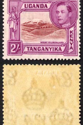 KUT SG146 2/- Lake-brown/brown-purple Perf 13.25 Wmk Mult Script CA M/M