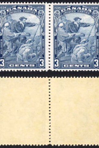Canada SG332 Cartier Wide Gutter Pair Very Fine U/M (MNH)