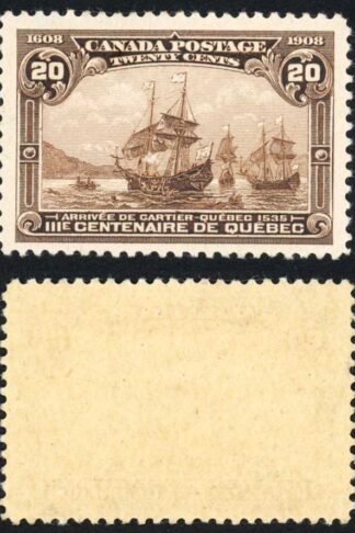 Canada SG195 20c dull Brown U/M (MNH) Unitrade Cat 1200