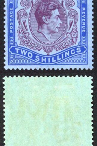 Bermuda SG116 2/- Deep Purple and Ultramarine/grey-blue Wmk Mult Script CA M/M