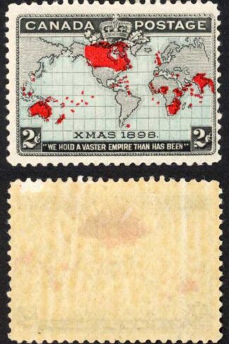 Canada 1898 Christmas major re-entry M/M