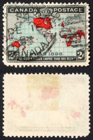 Canada 1898 Christmas major re-entry