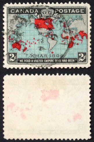 Canada 1898 Christmas major re-entry