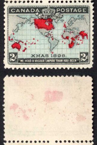 Canada 1898 Christmas The major re-entry listed by Unitrade No Gum
